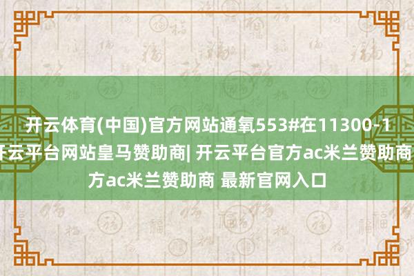 开云体育(中国)官方网站通氧553#在11300-11500元/吨-开云平台网站皇马赞助商| 开云平台官方ac米兰赞助商 最新官网入口