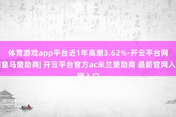 体育游戏app平台近1年高潮3.62%-开云平台网站皇马赞助商| 开云平台官方ac米兰赞助商 最新官网入口