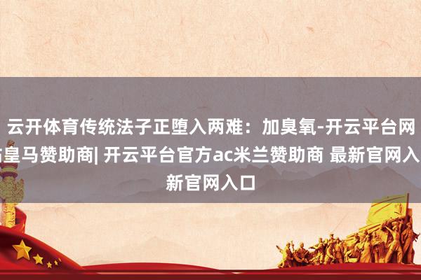 云开体育传统法子正堕入两难：加臭氧-开云平台网站皇马赞助商| 开云平台官方ac米兰赞助商 最新官网入口